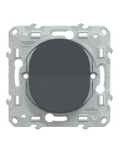 Ovalis bouton poussoir à fermeture 10A Anthracite SCHNEIDER S340206 2