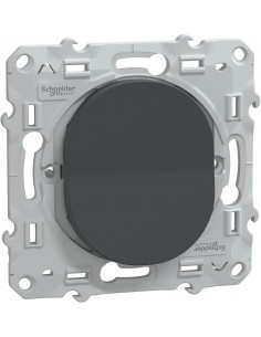 Ovalis interrupteur va et vient 10AX Anthracite SCHNEIDER S340204
