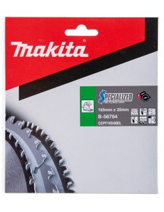 Lame de scie circulaire alliage T.C.T spécialisé 165x20mm 48 dents MAKITA B-56764 2