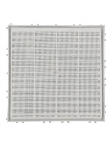 Grille d'aération spéciale façade à sceller à combinaison carrée blanc NICOLL M214