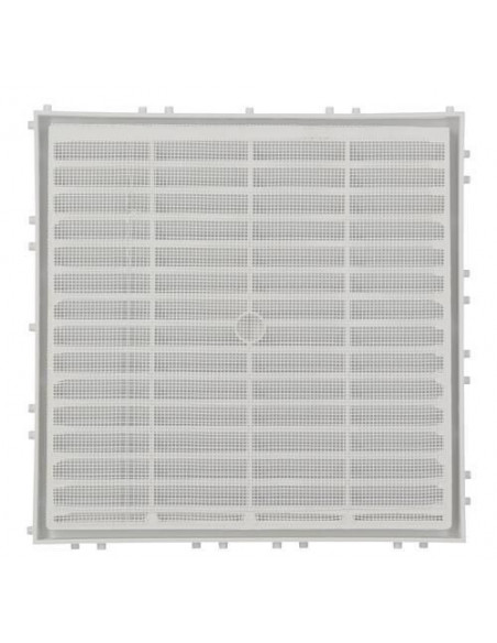 Grille d'aération spéciale façade à sceller à combinaison carrée blanc NICOLL M214