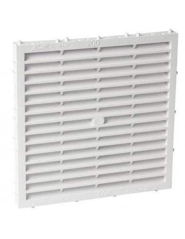 Grille d'aération spéciale façade à sceller à combinaison carrée blanc NICOLL M214