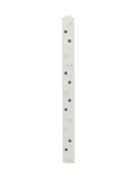 Grille d'aération spéciale façade à sceller à combinaison carrée blanc NICOLL M214