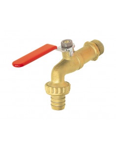 Robinet de puisage laiton brossé Série 682 4MS 3/4''-3/4'' tétine 19 poignée plate SFERACO 682055 2