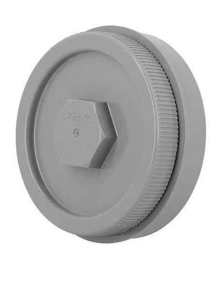 Tampon de visite avec bouchon PVC mâle-femelle diamètre 160mm NICOLL FZ