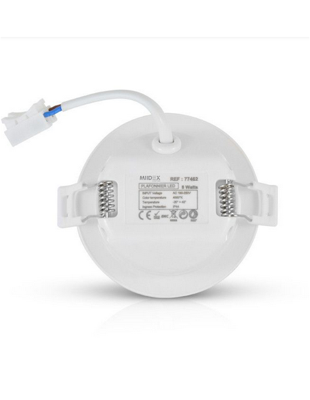 Spot Led encastré Luciole Diam.85mm 8 Watts 4000K Blanc MIIDEX VISION-EL 77462
