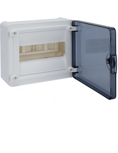 Coffret saillie 8 Modules porte transparente HAGER VS108TR/TD