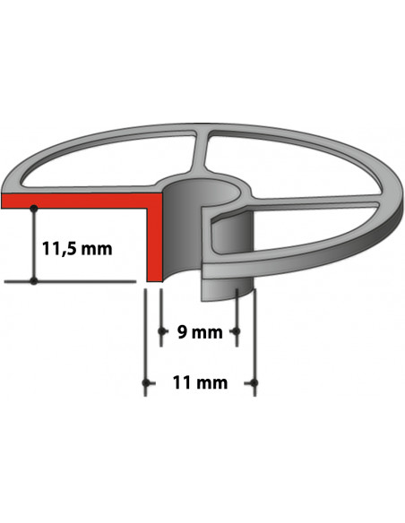 Guide à copier 9mm x 11mm x 11,5mm MAKITA 193331-5