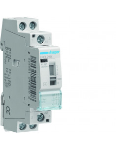 Relais de commande 16A 1F+1O Bobine 24V HAGER ERD218 2