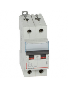 Disjoncteur DX³6000 10kA arrivée haute et départ bas à vis 2 Pôles 230V~ à 400V~ 10A courbe B 2 modules LEGRAND 407493 2