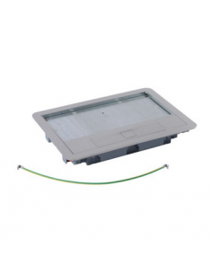 Couvercle métal revêtement inox pour boite de sol version standard 8 modules ou 12 modules LEGRAND 088003 2
