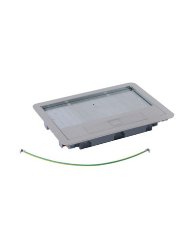 Couvercle métal revêtement inox pour boite de sol version standard 8 modules ou 12 modules LEGRAND 088003