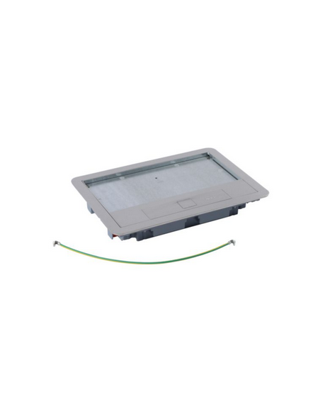 Couvercle métal revêtement inox pour boite de sol version standard 8 modules ou 12 modules LEGRAND 088003