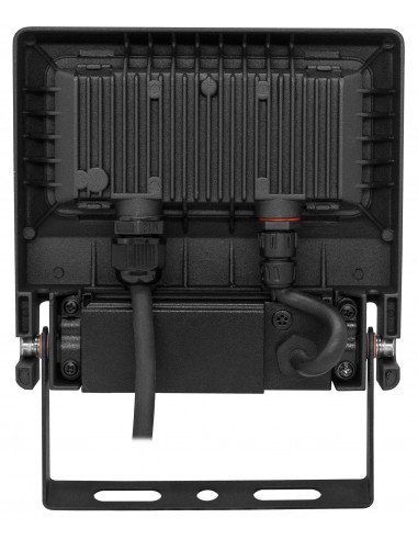 MICHELLE Projecteur Extérieur IP65 IK08 noir 110° LED intégrée 30 Watts 4000K avec détecteur PIR ARIC 51268