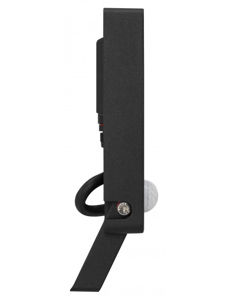MICHELLE Projecteur Extérieur IP65 IK08 noir 110° LED intégrée 30 Watts 4000K avec détecteur PIR ARIC 51268