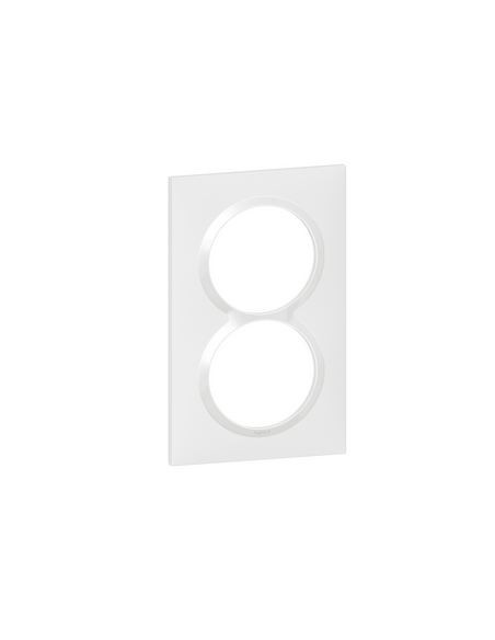 Plaque carrée spéciale dooxie 2 postes avec entraxe 57mm finition blanc DOOXIE LEGRAND 600807
