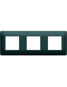 Plaque 3 postes essensya Anthracite HAGER WE523