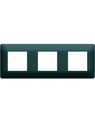 Plaque 3 postes essensya Anthracite HAGER WE523