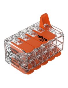 15 Bornes WAGO 221 Mini 10x4mm² à leviers souple & rigide WAGO 221-420 2