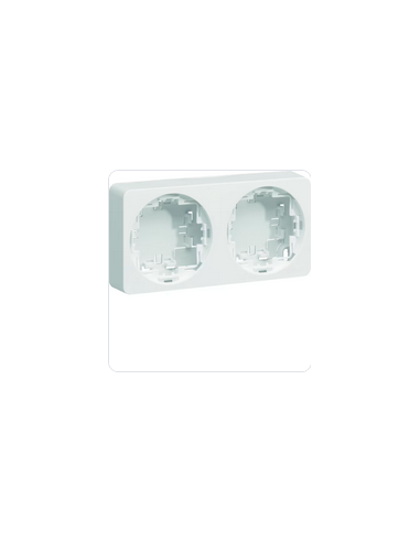 Boîte saillie double pour mécanisme Ateha Associable HAGER WJA682B