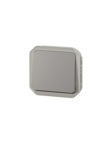 Permutateur étanche Plexo IP55 IK07 avec enjoliveur finition gris LEGRAND 069521L
