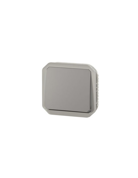 Permutateur étanche Plexo IP55 IK07 avec enjoliveur finition gris LEGRAND 069521L