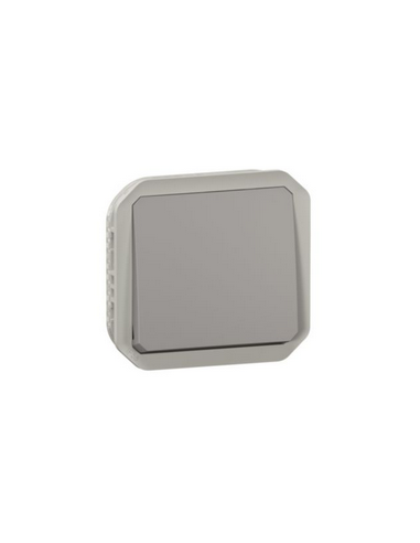 Permutateur étanche Plexo IP55 IK07 avec enjoliveur finition gris LEGRAND 069521L