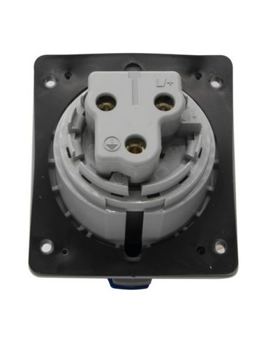 Prise à entraxes unifiés fixe P17 IP44 32A 250V 2P+T LEGRAND 555284