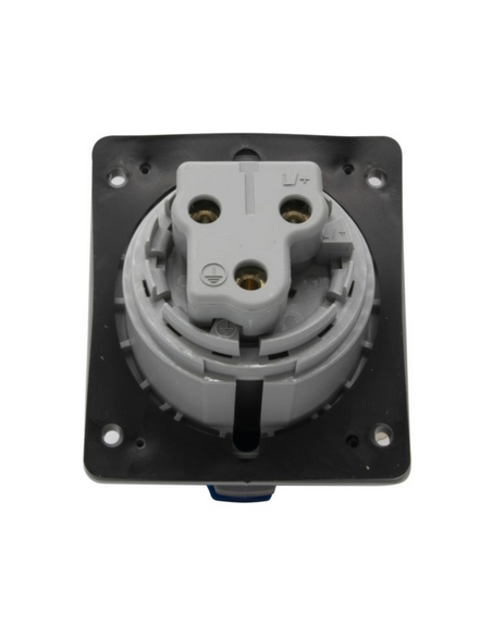 Prise à entraxes unifiés fixe P17 IP44 32A 250V 2P+T LEGRAND 555284