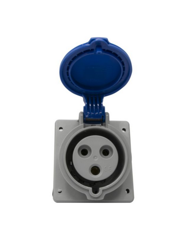 Prise à entraxes unifiés fixe P17 IP44 32A 250V 2P+T LEGRAND 555284