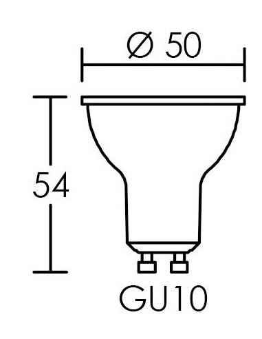 Lampe GU10 LED 4.5 Watts 4000K 490lm 15000H ARIC 2982