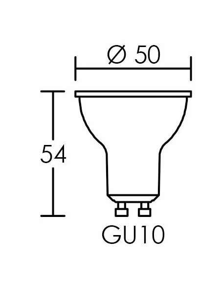 Lampe GU10 LED 4.5 Watts 4000K 490lm 15000H ARIC 2982