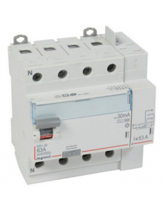 Interrupteur différentiel DX³-ID automatique 4 pôles 400V 63A type F 30mA 5 modules LEGRAND 411659 2