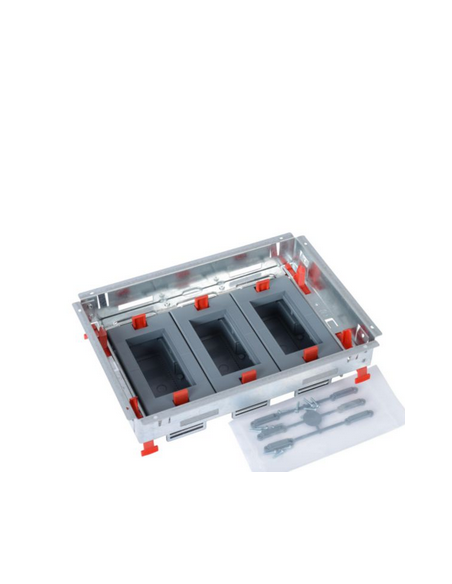 Kit support réglable pour boîte de sol standard pour prises en position horizontale 3 paniers 4 modules LEGRAND 088020