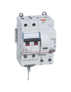 Disjoncteur différentiel monobloc DX³6000 10kA vis 2 Pôles 400V 40A type AC 30mA LEGRAND 411162 2