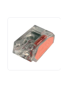 100 Bornes de connexion STAND 2 entrées pour fils rigides 0,5 à 2,5mm2 24A-450V rouge CAPRI CAP309284 2