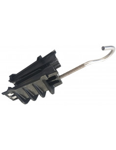 Pince d'ancrage réglable à crochet orientable pour conducteurs aériens torsadés. MICHAUD BR000 2