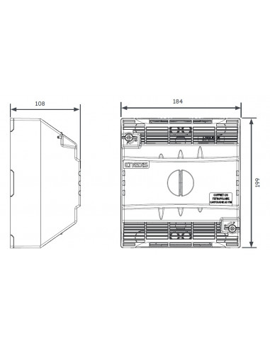 Coffret coupe-circuit tétrapolaire IPXXB T00 MICHAUD GB018