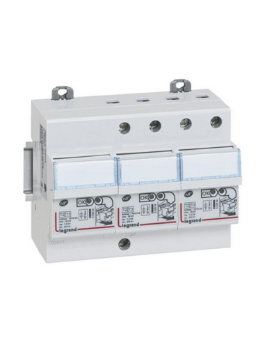 Parafoudre pour protection tableau d'abonné avec protection intégrée type2 Imax 12kA/pôle 3P+N 6 modules LEGRAND 003953