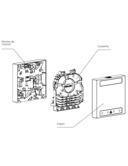 Dispositif de Terminaison Int. Optique 1 FO équipé MICHAUD N220