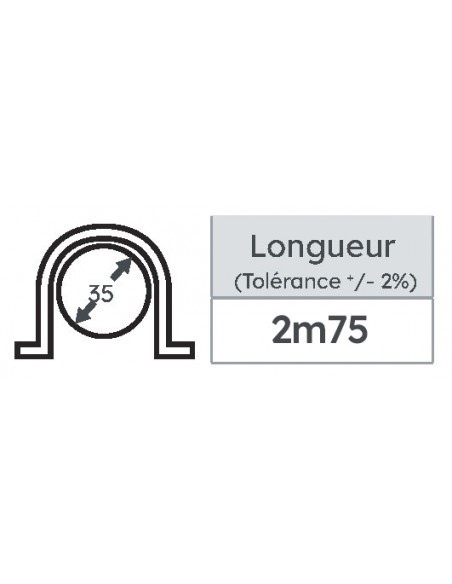 Gaine de protection des câbles GPC 35.35 marron MICHAUD N280