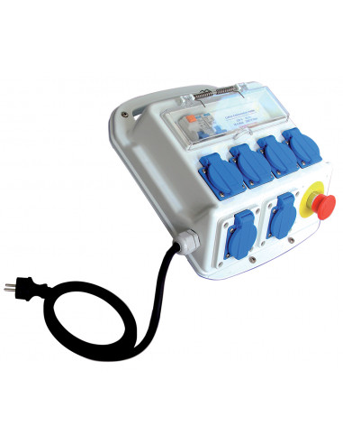 Coffret d'alimentation mobile à 6 prises MICHAUD P523