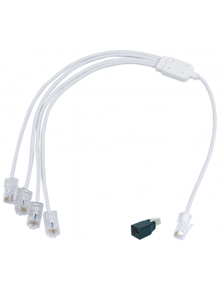 Cordon quadruple pour raccordement Téléphone/RJ45 MICHAUD Q293
