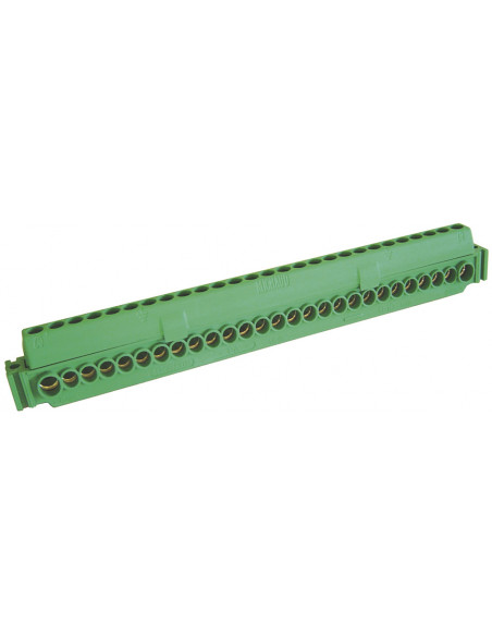 Bornier de terre IP2X 27 entrées/sorties MICHAUD Q349