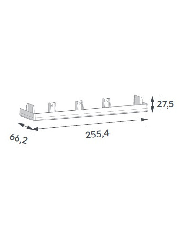 Embout de fermeture pour goulotte GTL 13 modules MICHAUD Q392