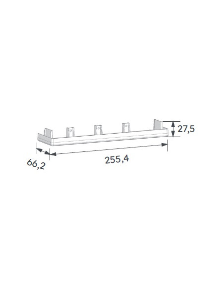 Embout de fermeture pour goulotte GTL 13 modules MICHAUD Q392