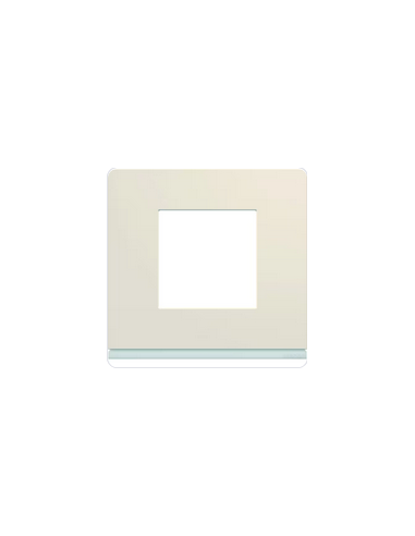 Plaque gallery plastique peint 1 poste dune HAGER WXP0302