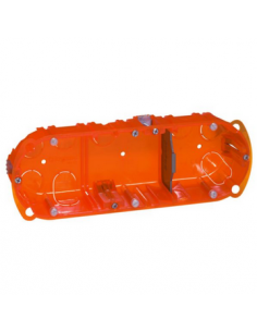 Boîte à encastrer Batibox multi-matériaux 3 postes profondeur 40mm LEGRAND 090503