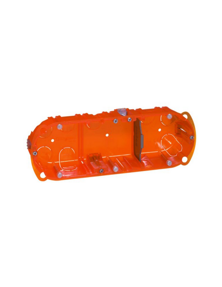 Boîte à encastrer Batibox multi-matériaux 3 postes profondeur 40mm LEGRAND 090503