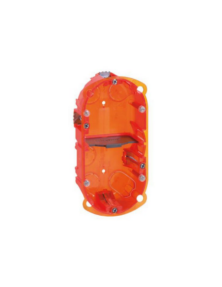 Boîte à encastrer Batibox multi-matériaux 2 postes profondeur 40mm LEGRAND 090502
